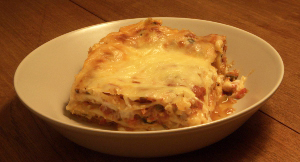 morceau lasagne